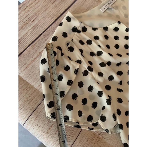 41 Hawthorne polka dot top size small short sleeve - Picture 11 of 12